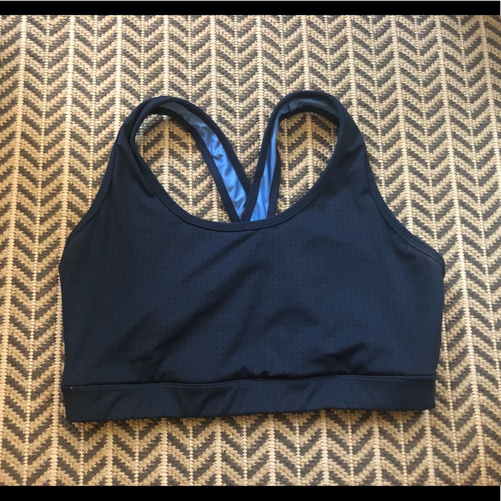 NWOT blue two-tone sports bra - Picture 2 of 5
